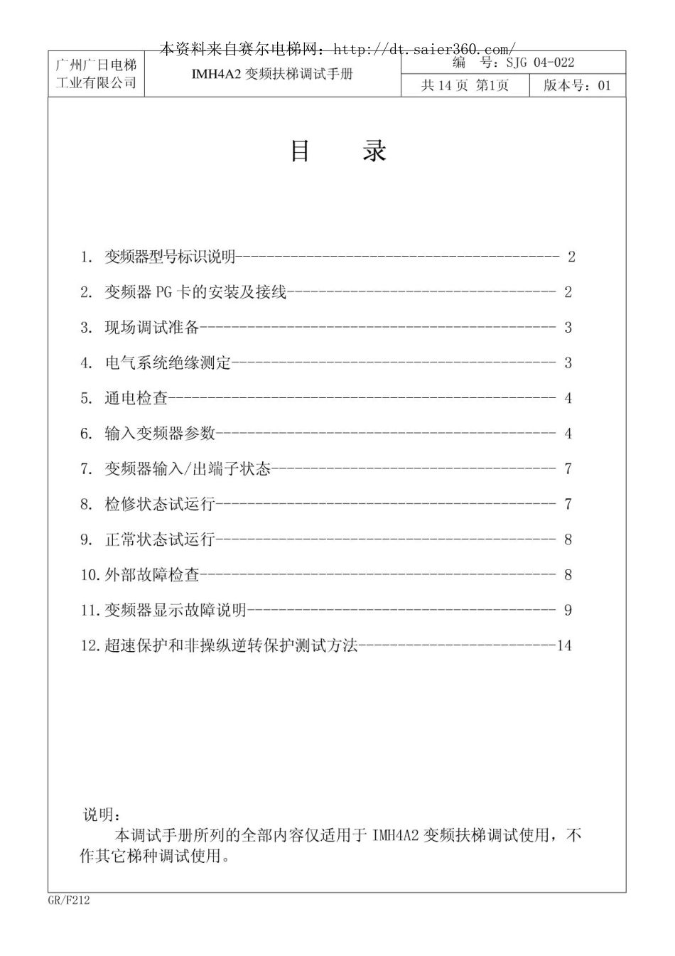 广日PLC+变频器扶梯调试手册.pdf_第2页