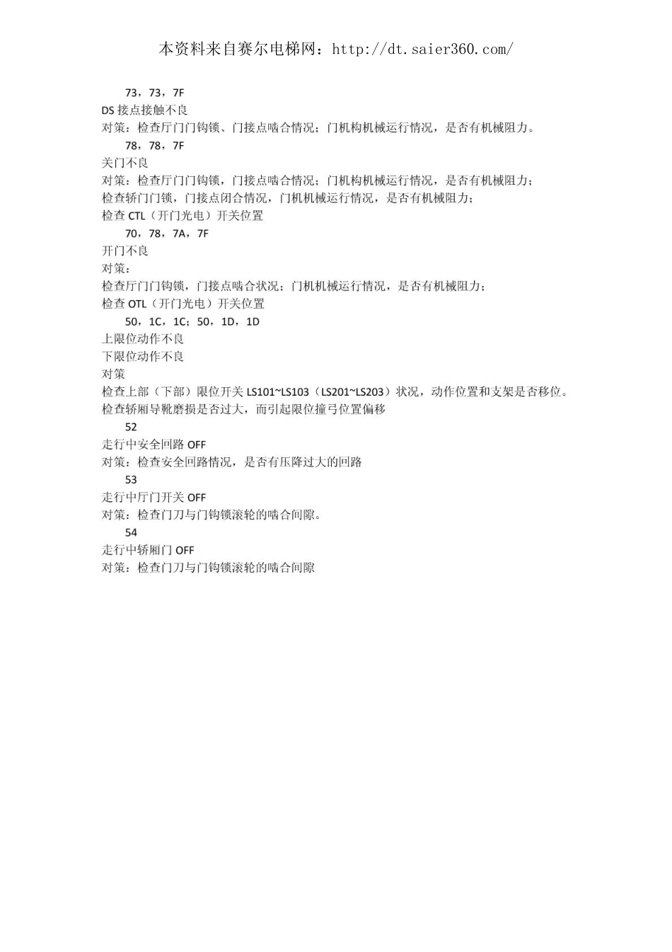华升富士达电梯维修故障码.pdf_第2页