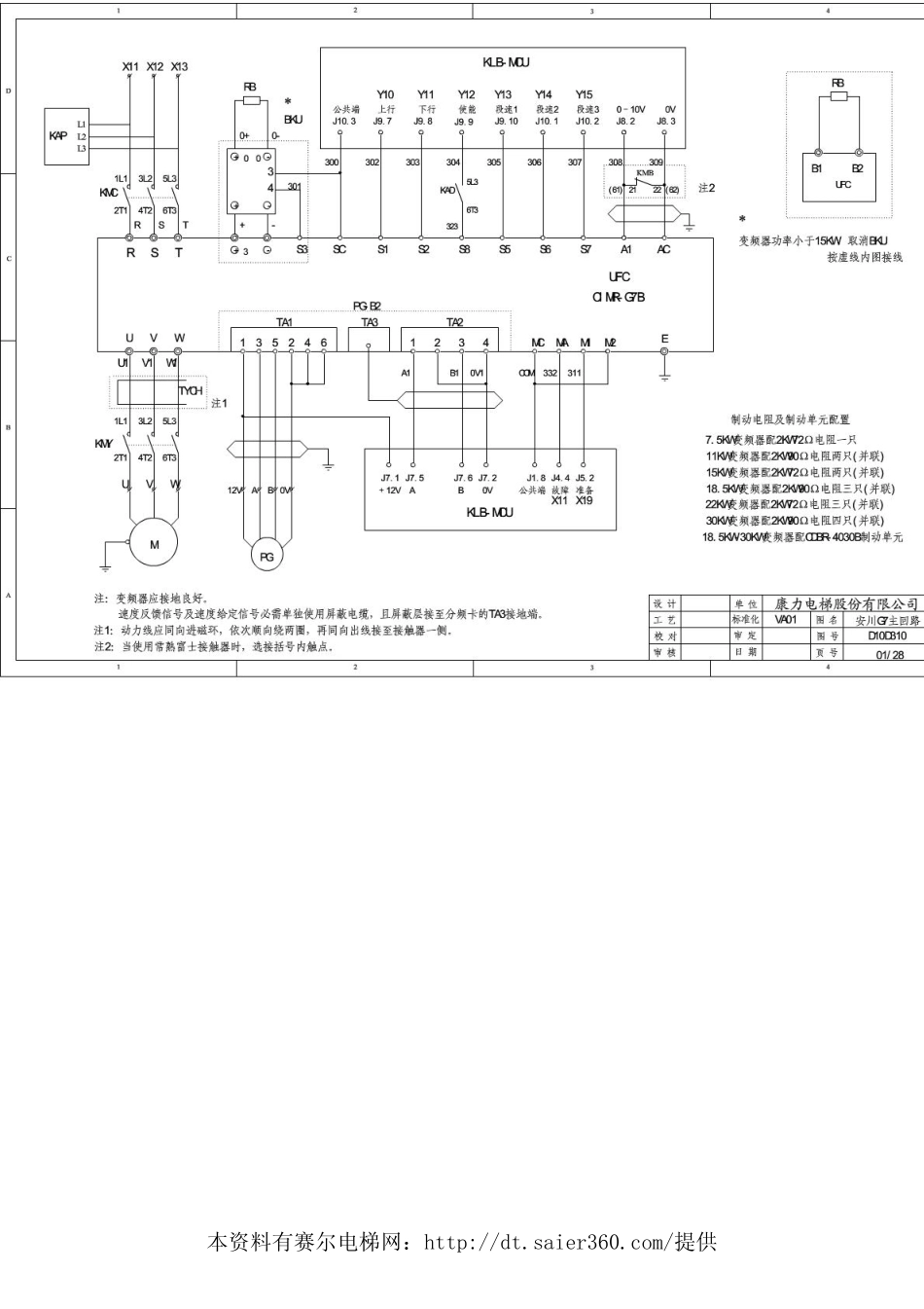 康力电梯KLB-MCU电气原理图.pdf_第1页