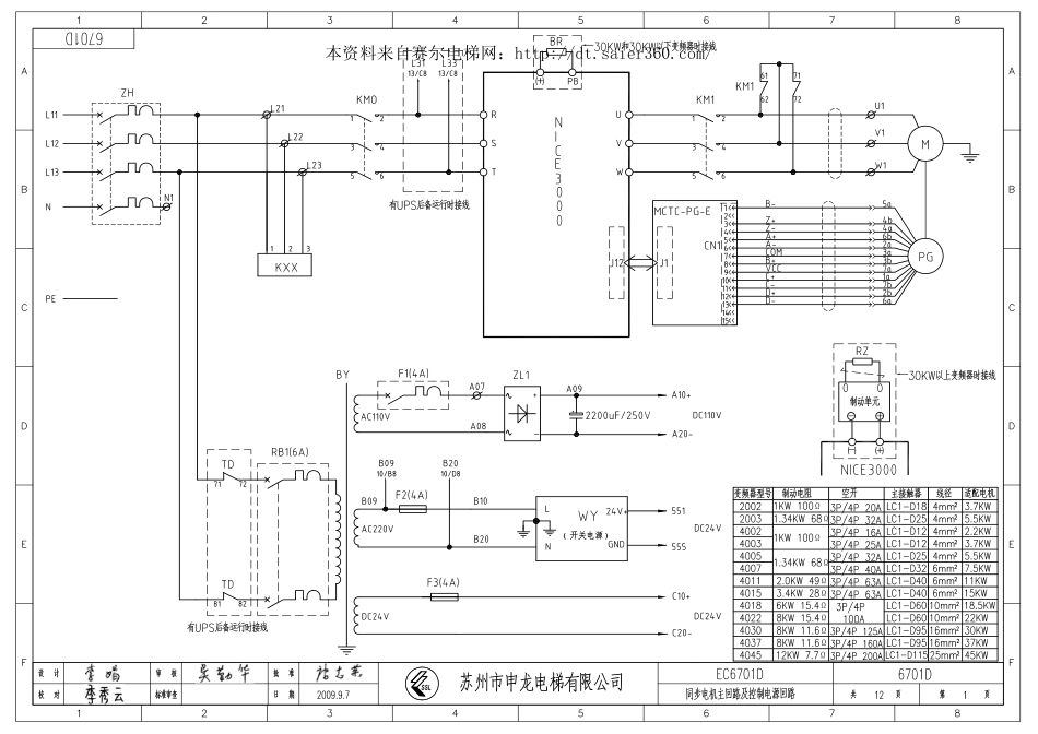 申龙电梯SL_6701D电气原理图.pdf_第2页