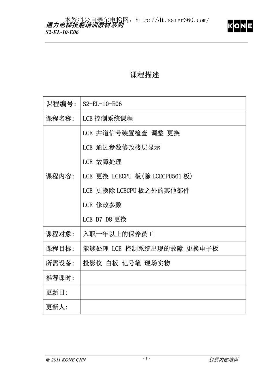通力电梯更换各电路板后操作.pdf_第1页