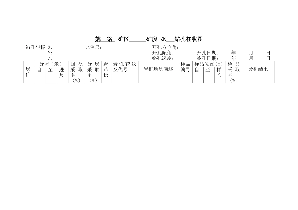 钻孔编录表.doc_第1页