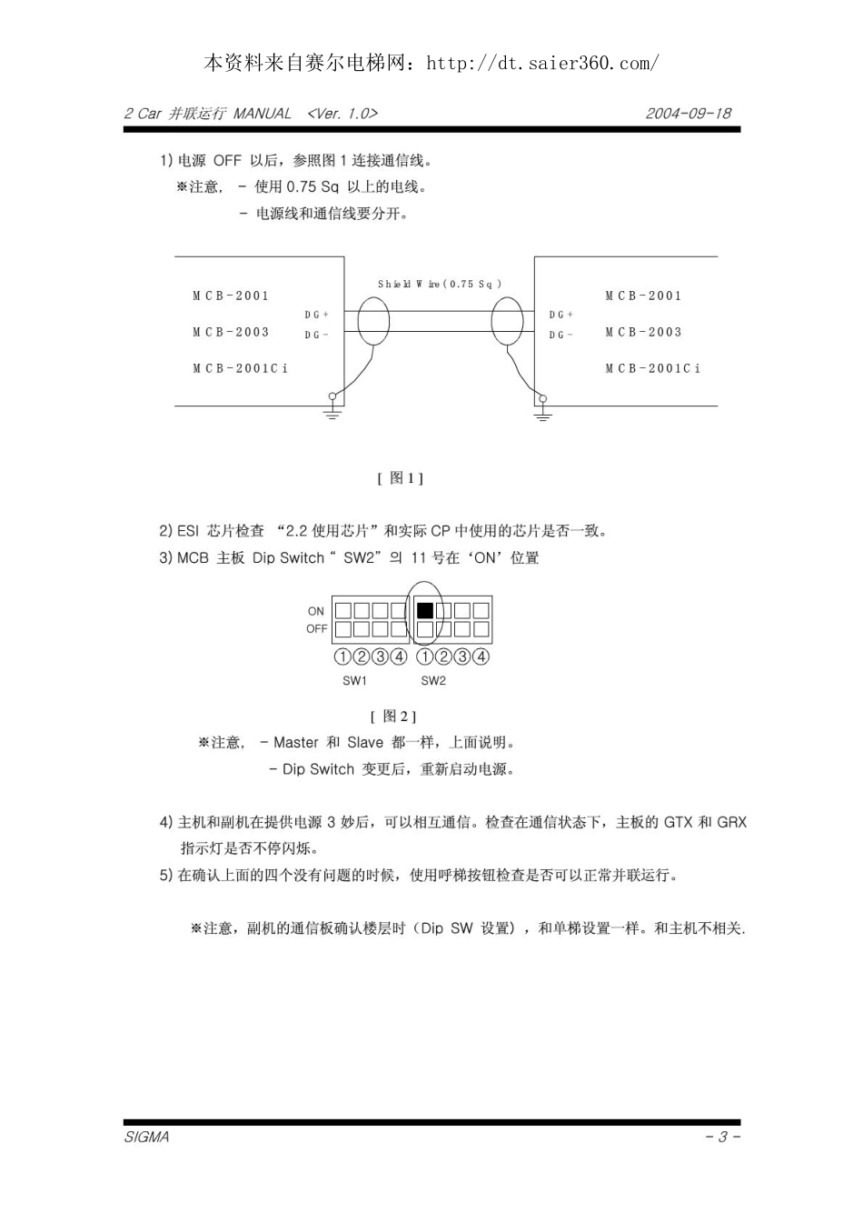 星玛电梯资料并联运行使用说明书.pdf_第3页