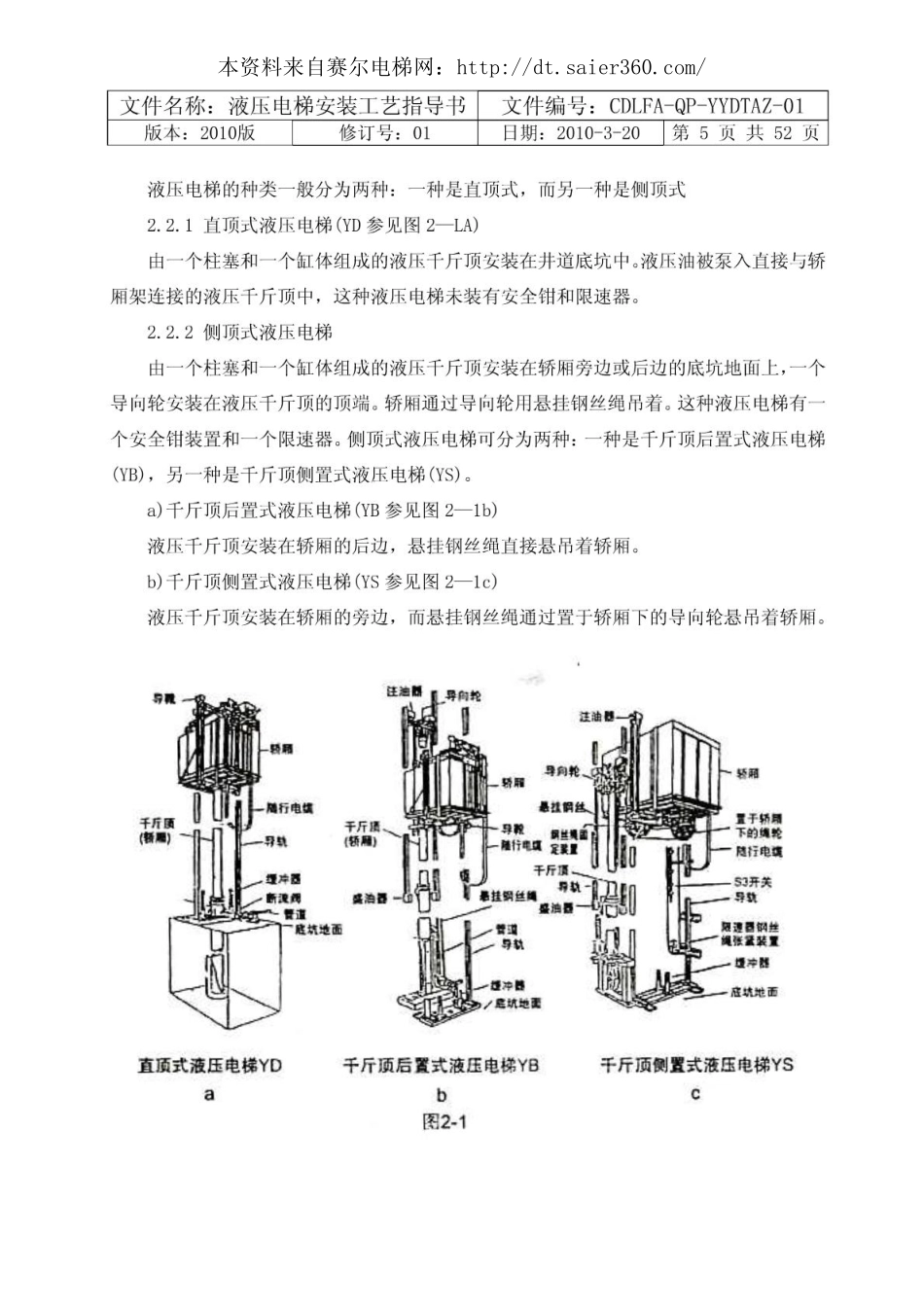 液压电梯安装工艺指导书.pdf_第3页