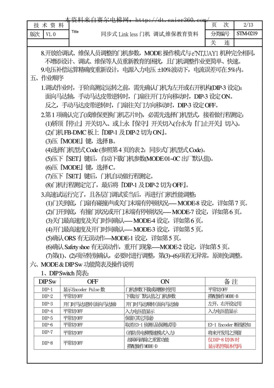 永大电梯同步门机调整方法.pdf_第2页