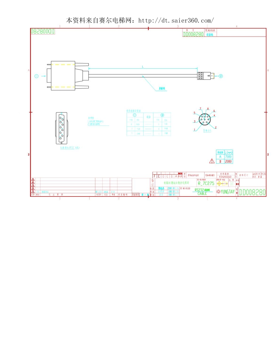 永大软件RS232连接线.pdf_第1页