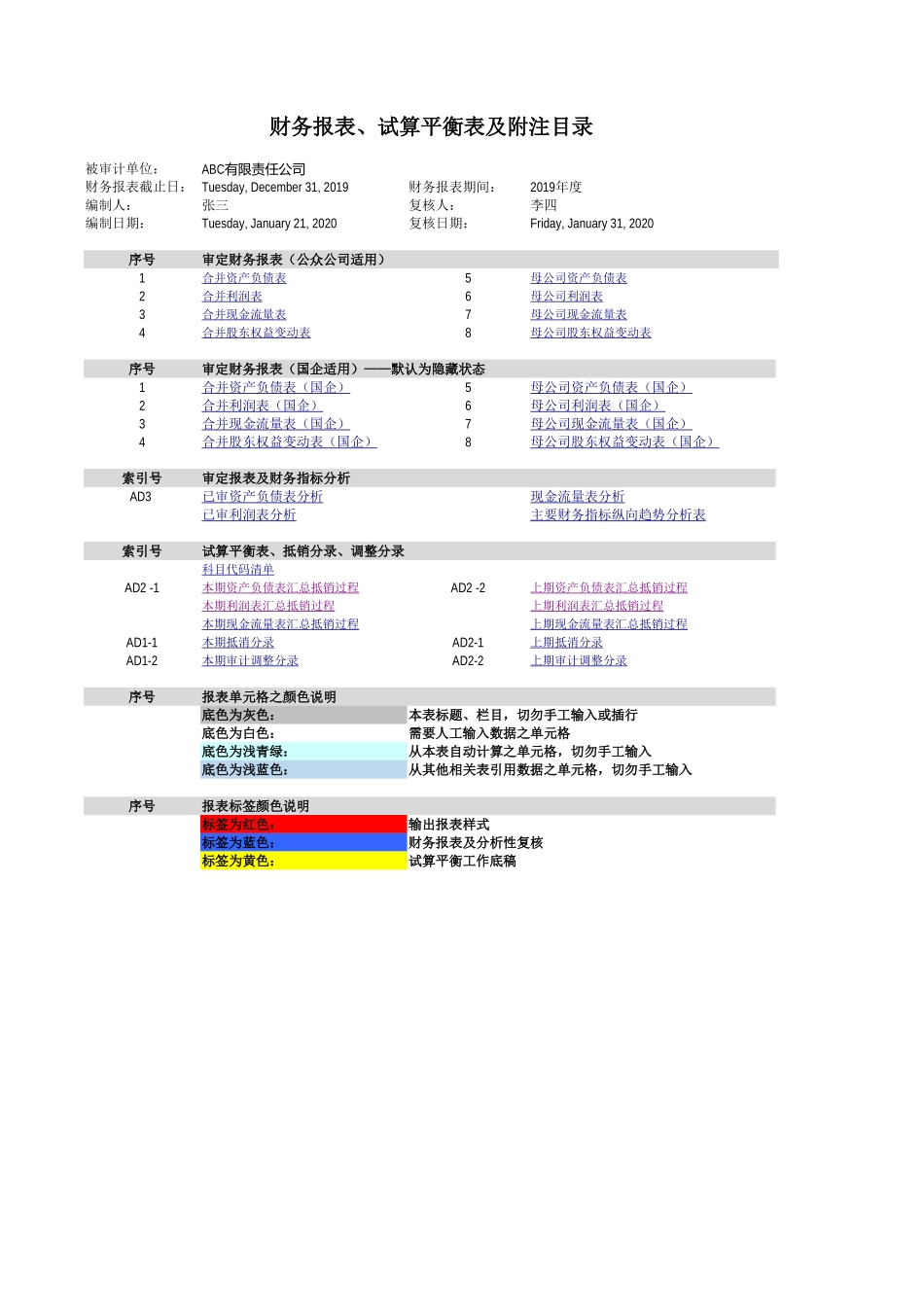 AD1,2,3 合并财务报表汇总抵销过程及审定报表分析（20191120）【财会审计干货资料库整理分享】.xlsx_第1页