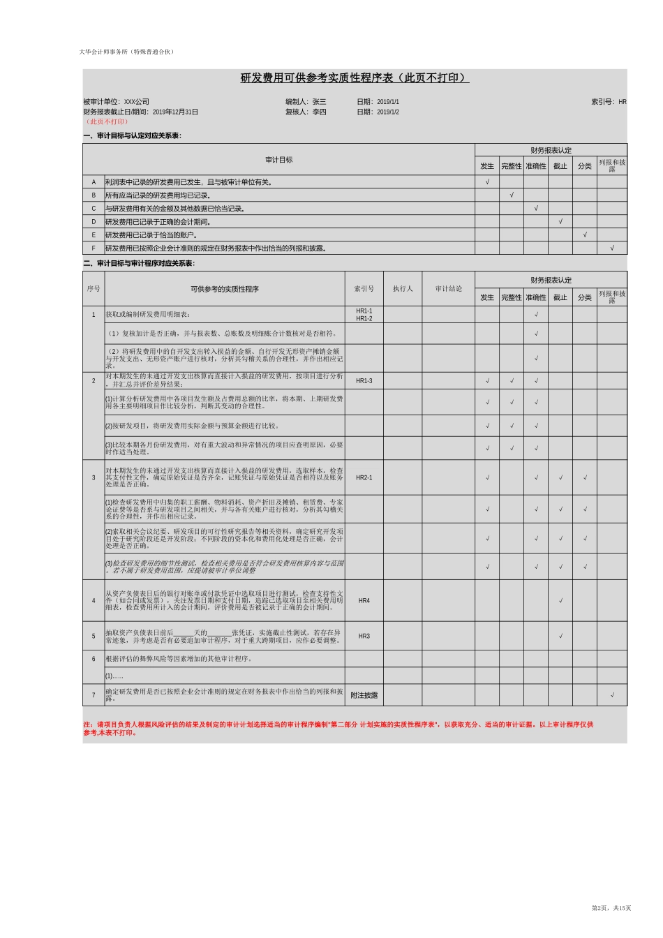 HR 研发费用【财会审计干货资料库整理分享】.xlsx_第2页