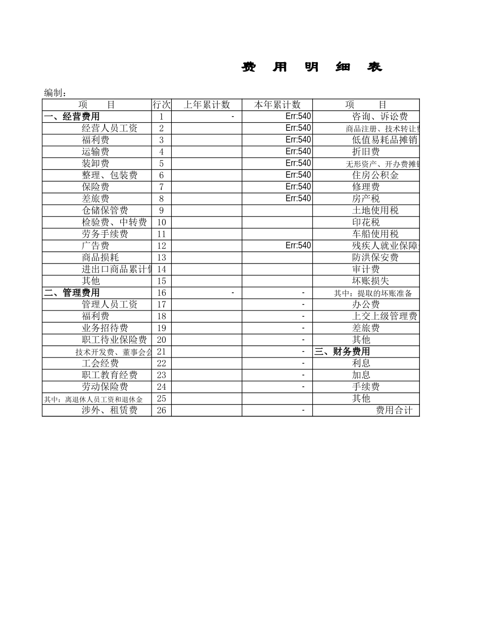 费  用  明  细  表.xls_第1页