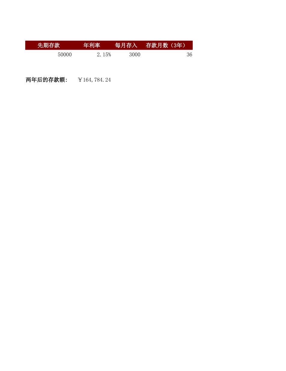 分期存款表.xlsx_第1页
