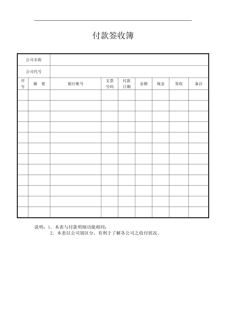 付款签收簿.doc_第1页