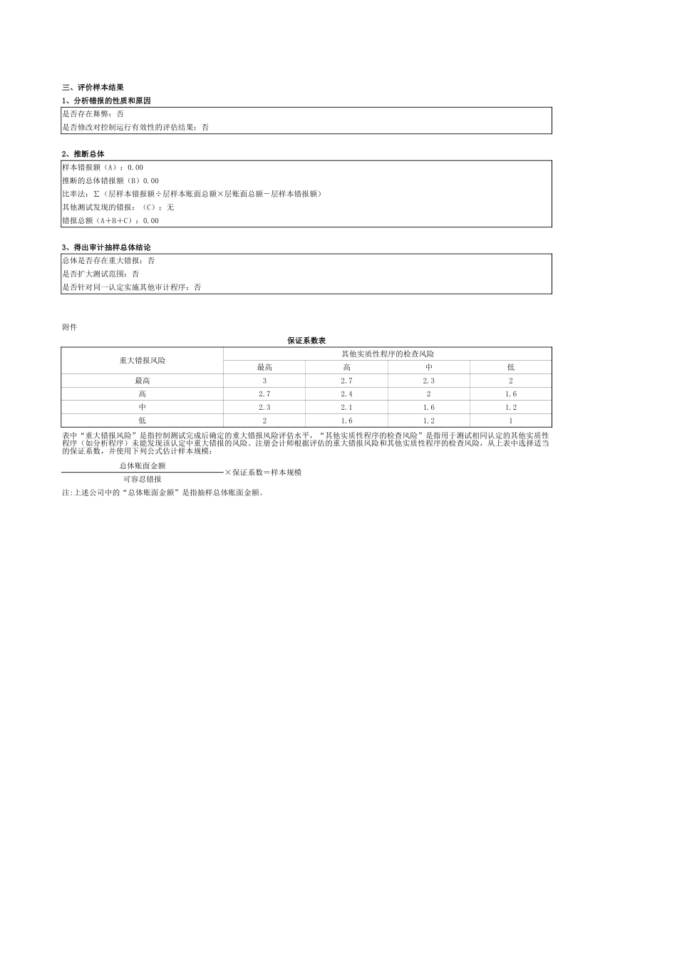 货币单元抽样（参考示例）.xlsx_第2页