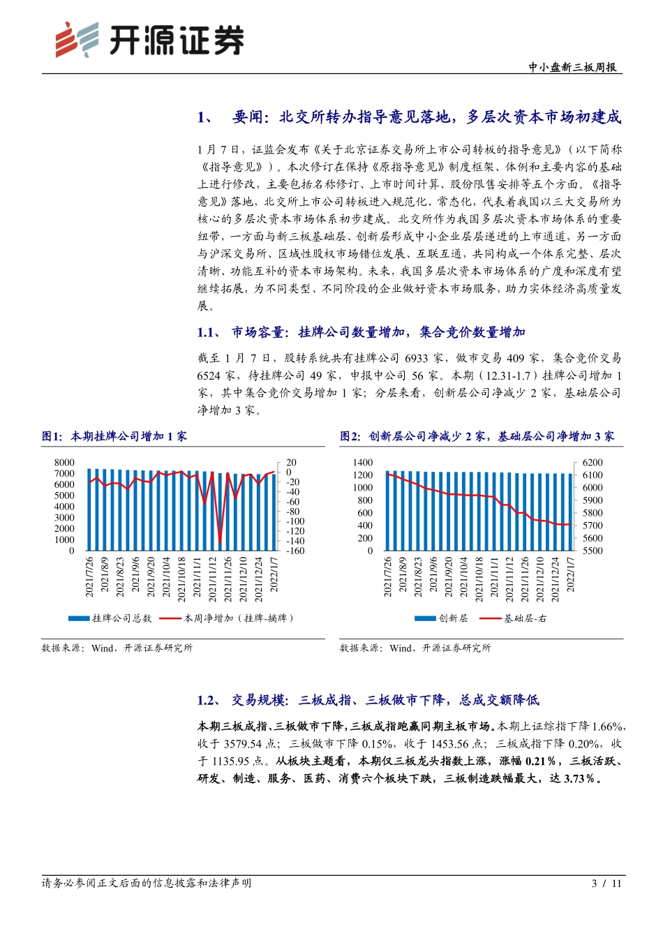 开源证券_伐谋_中小盘新三板周报_北交所转板指导意见落地，多层次资本市场初建成_20220109 (1).pdf_第3页