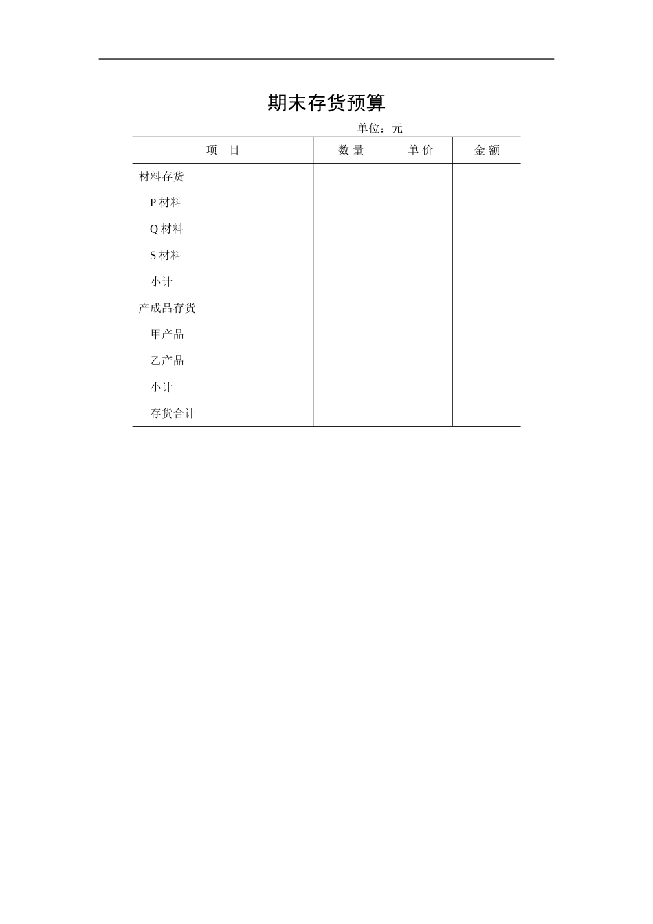 期末存货预算.doc_第1页