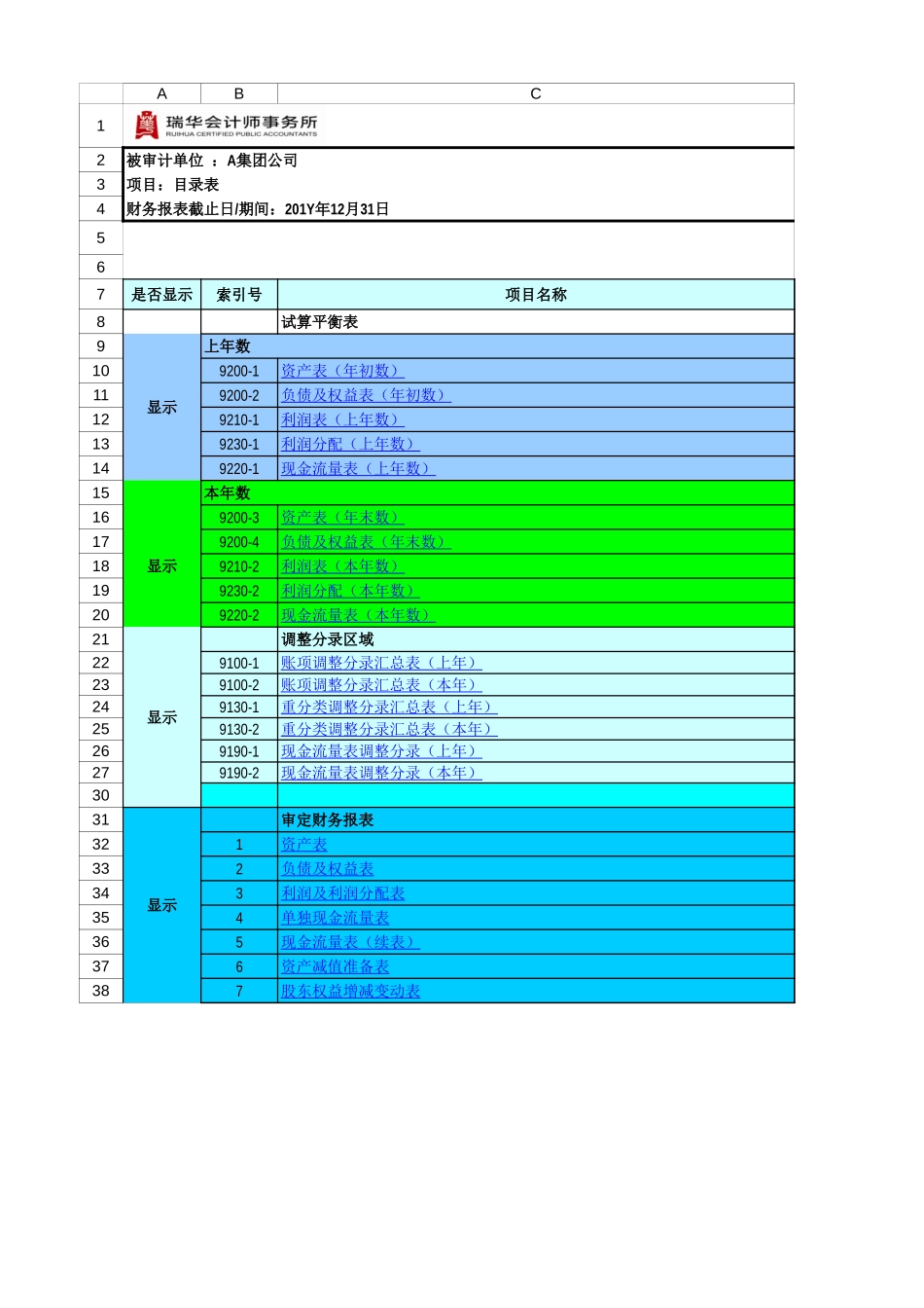 试算平衡表等（企业会计制度）母公司.xls_第3页