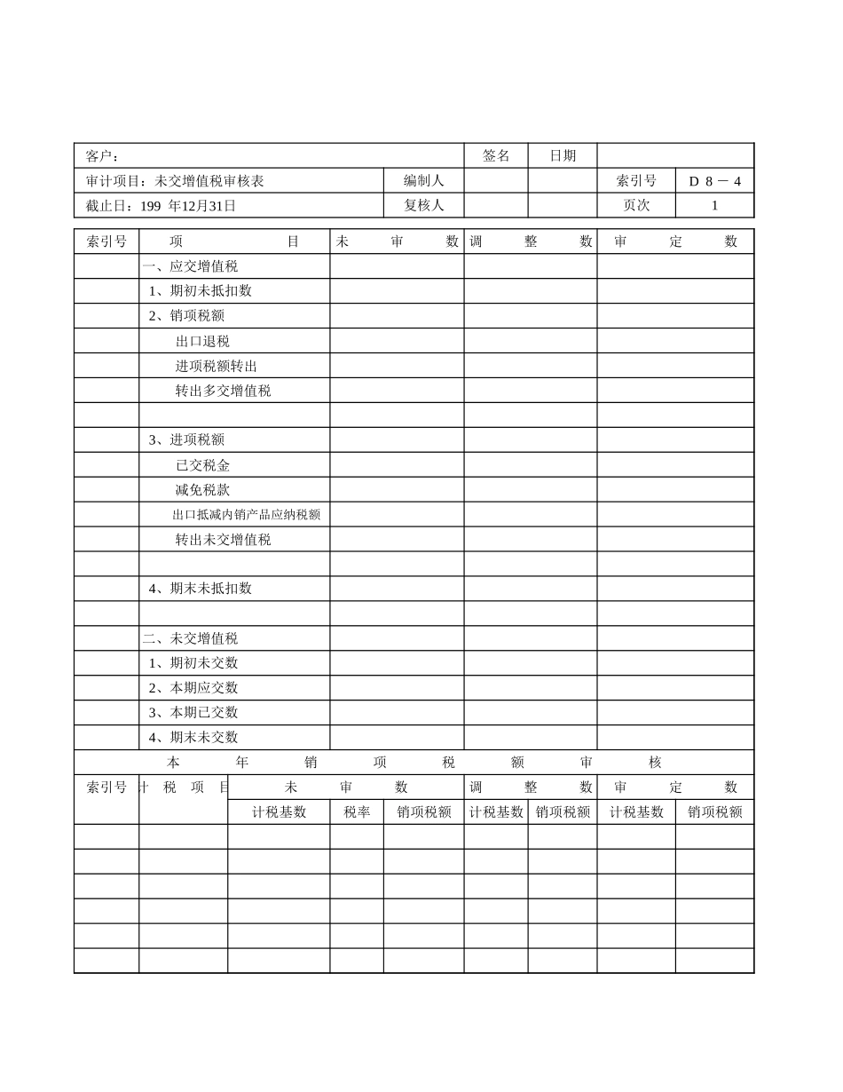 未交增值税审核表.xls_第1页