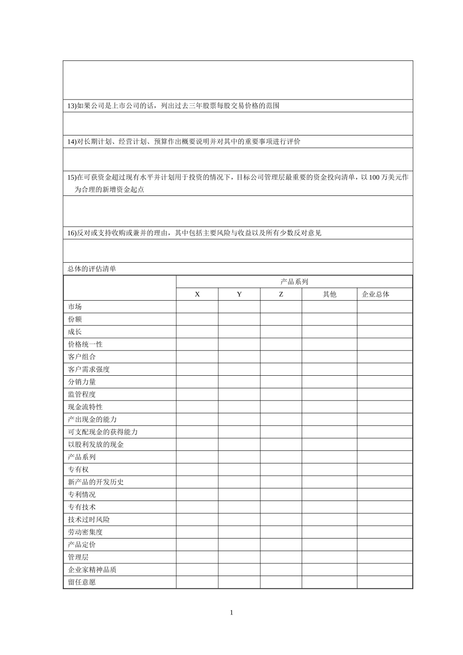 项目尽职调查提纲(完整版).doc_第2页