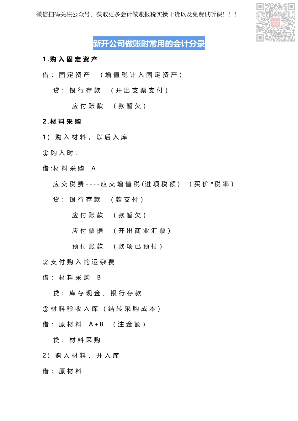 新开公司会计分录.pdf_第1页