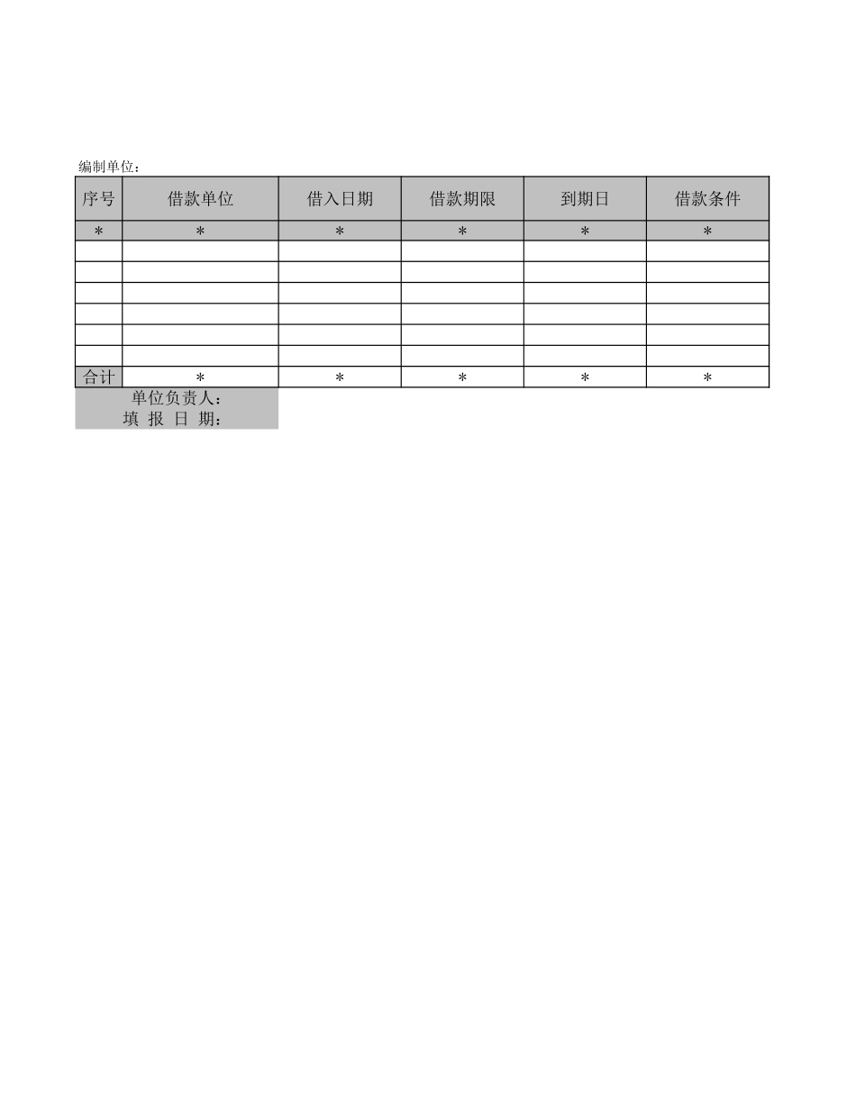 一年内到期的长期负债清查明细表.XLS_第1页