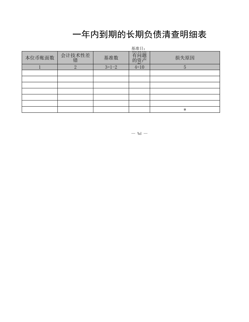 一年内到期的长期负债清查明细表.XLS_第3页