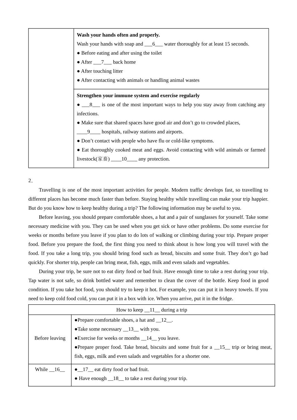 【八下英语译林版】专题13 阅读填表（10空）20篇.docx_第2页