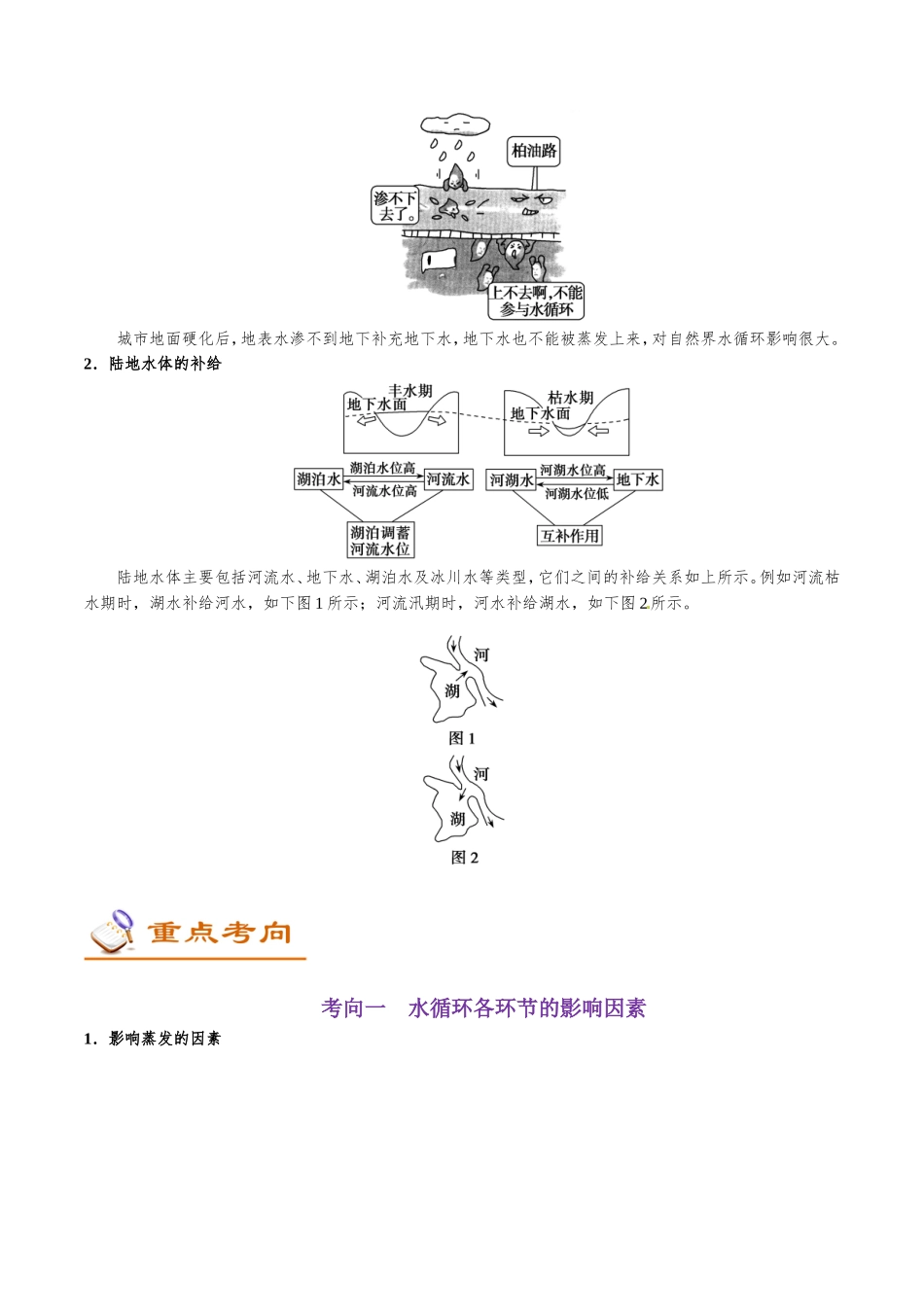 2025版·《考点一遍过》高考地理_考点15 水循环.doc_第2页