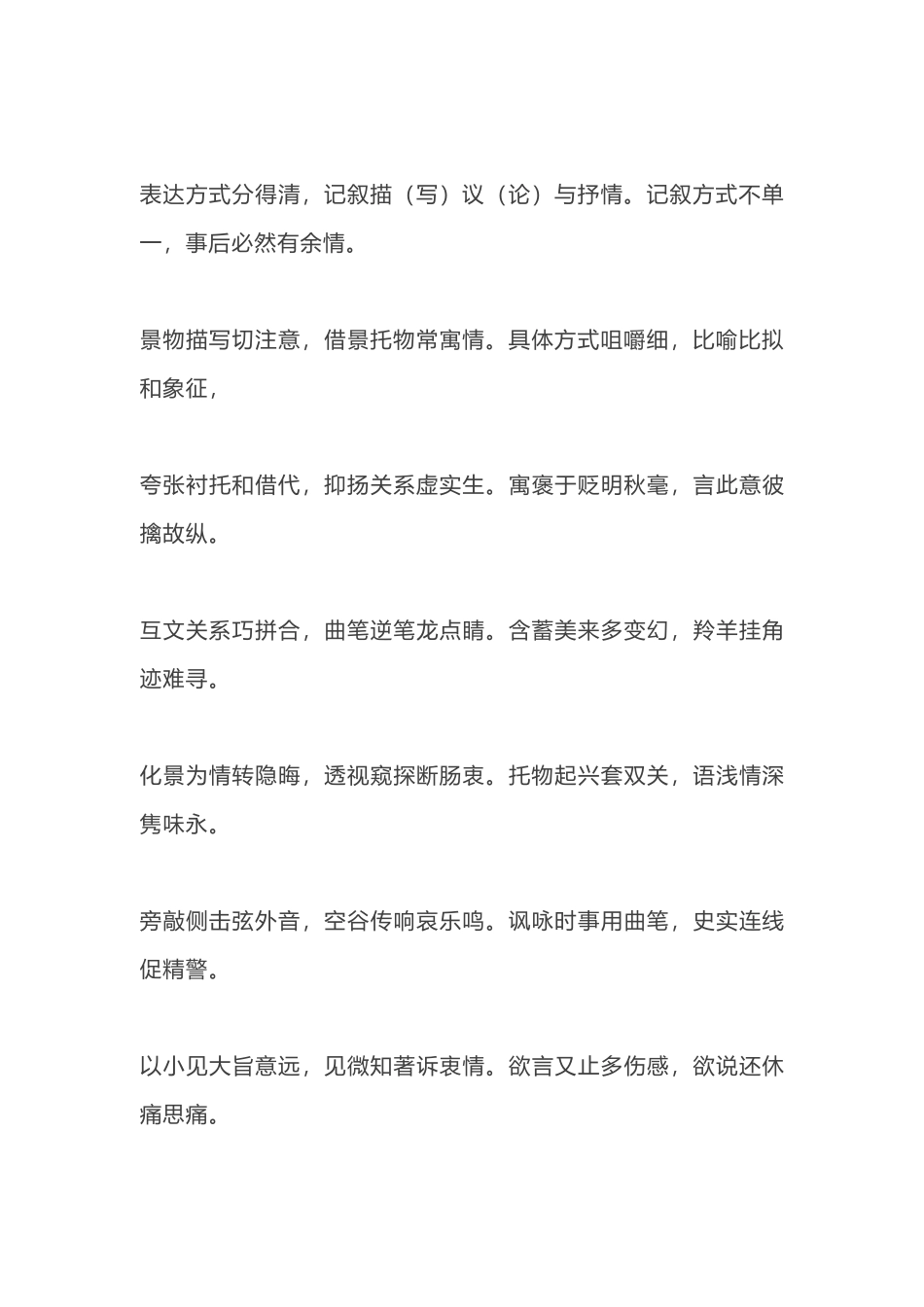 【初中语文】诗词鉴赏口诀，初中生一定用得上！.docx_第3页