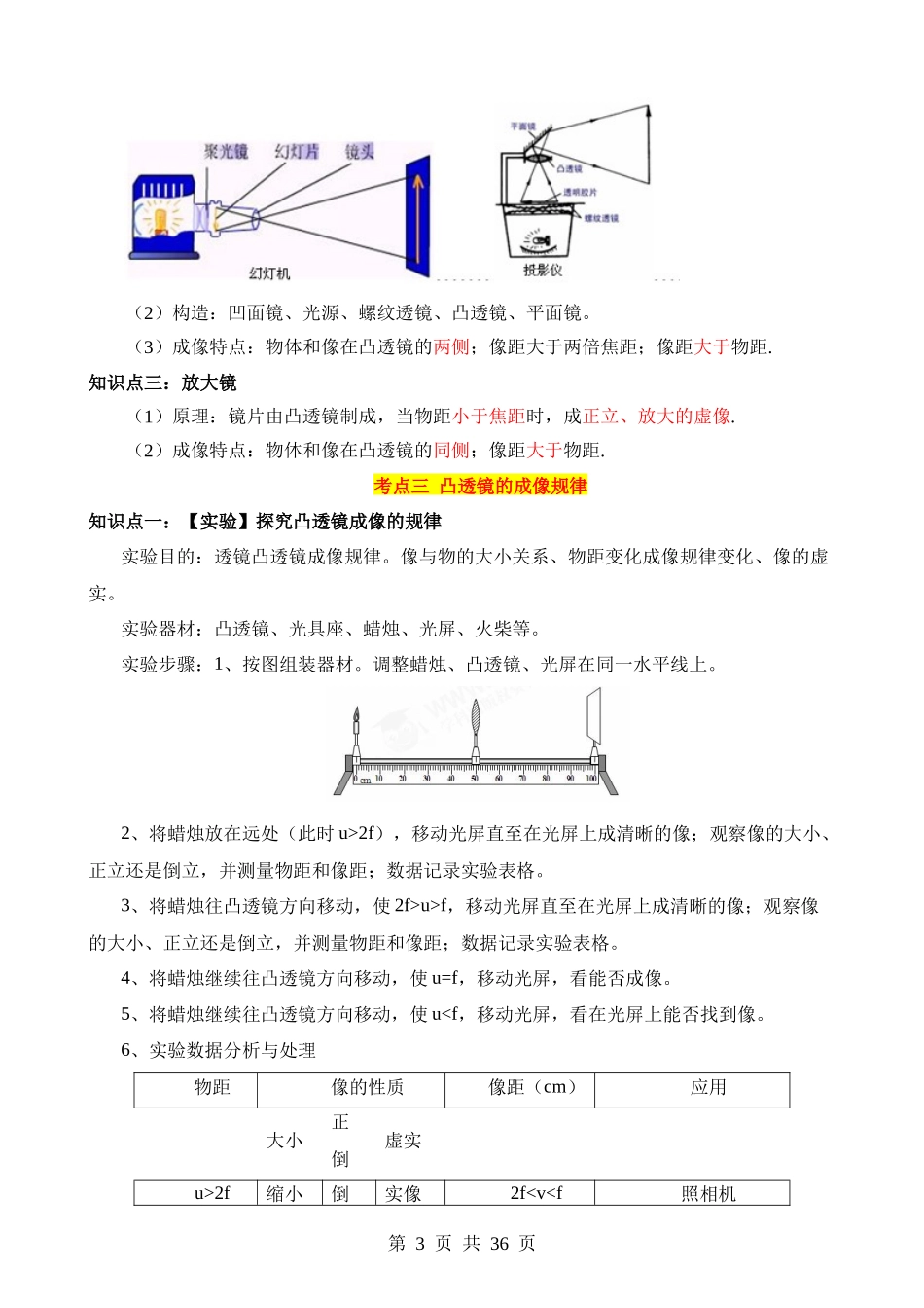 专题03 透镜及其应用-【25年中考物理】一轮复习.docx_第3页