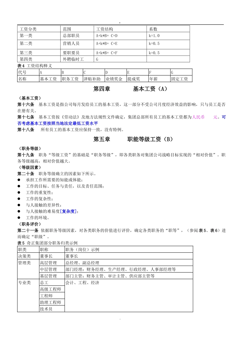 2019奇正药业薪酬管理制度.doc_第3页