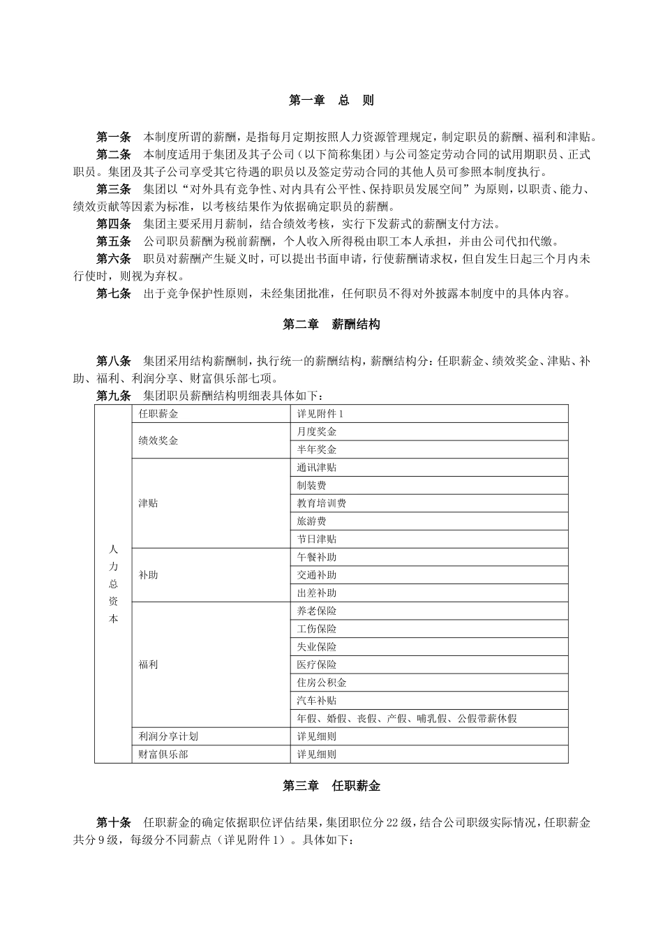 xx地产集团薪酬福利制度.doc_第2页