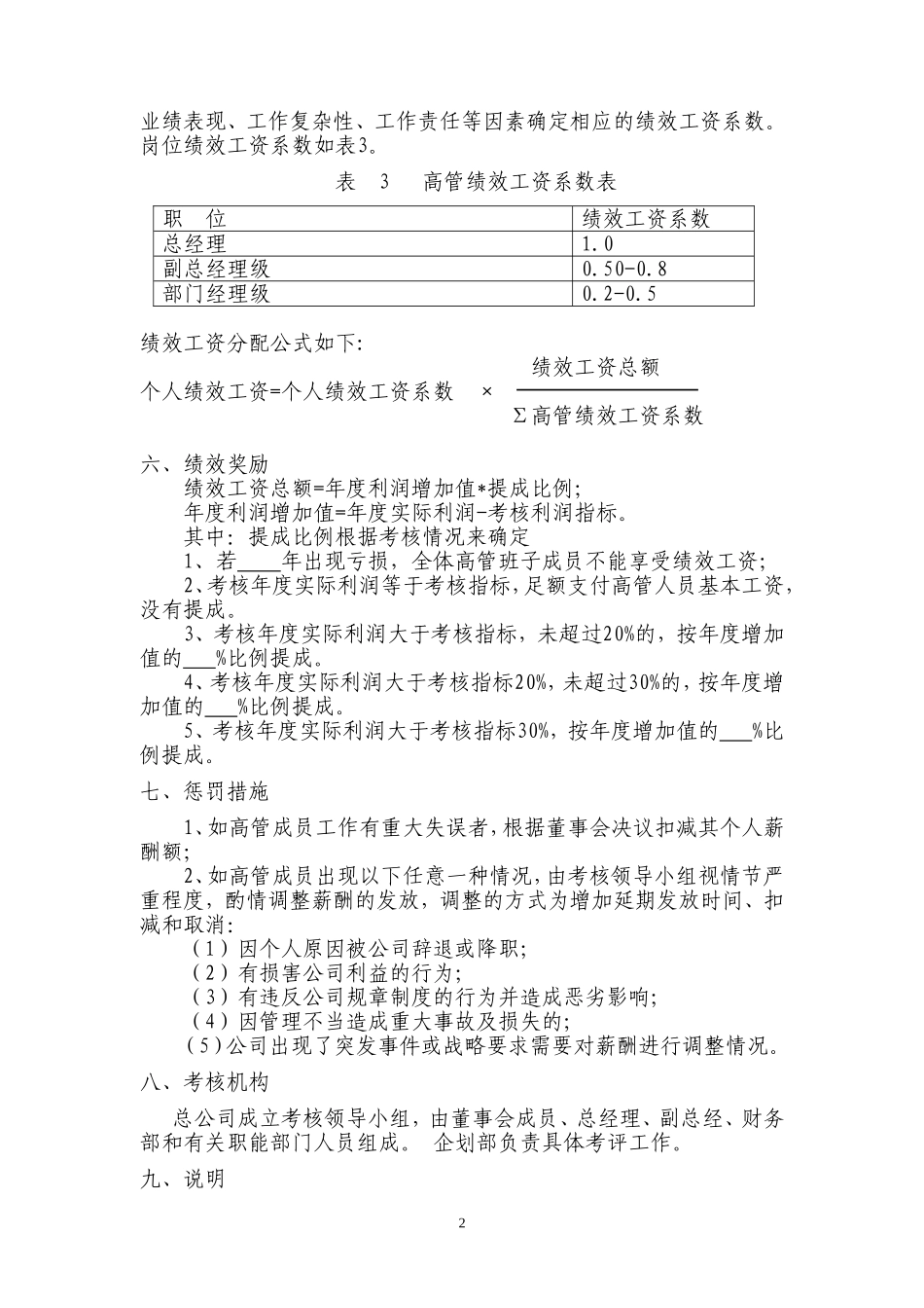 高管人员薪酬方案.doc_第2页