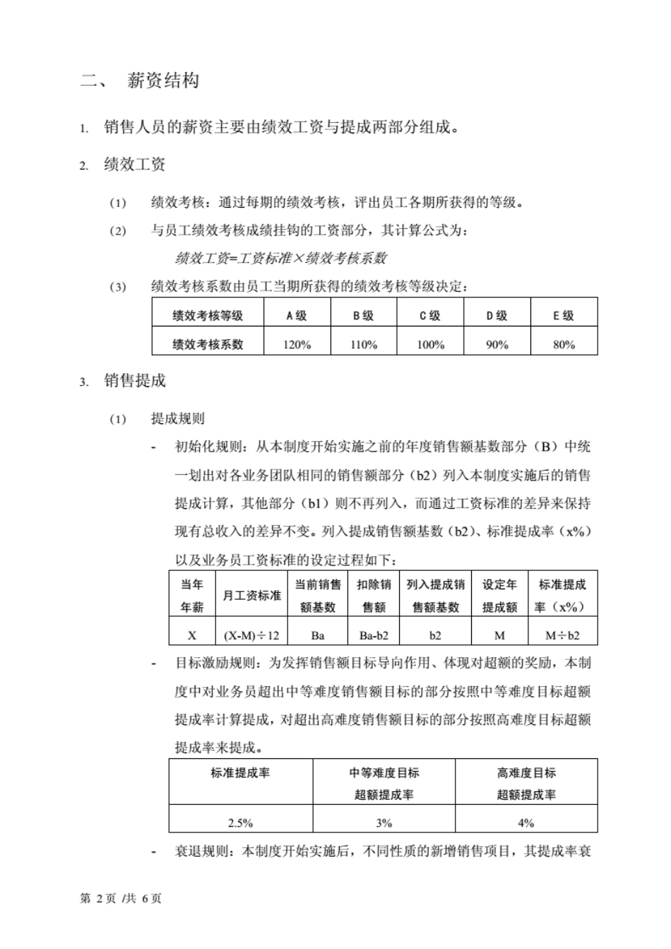 某外贸公司销售人员薪酬管理制度.pdf_第2页