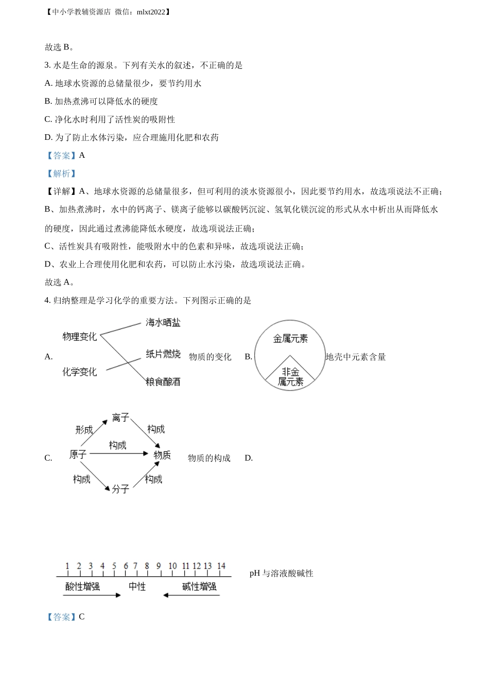 精品解析：2022年内蒙古呼和浩特市中考化学真题（解析版）.docx_第2页