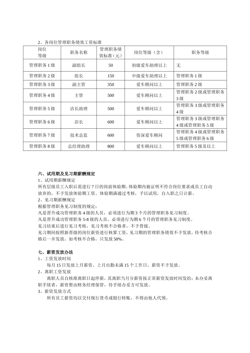 汽车美容店销售部薪酬管理体系(薪酬2.0版).doc_第2页