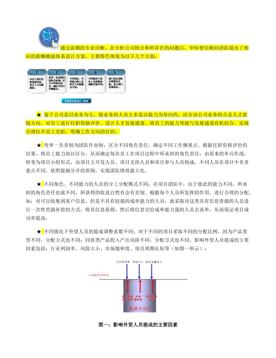 如何设计外贸人员薪酬激励体系设计方案..doc_第3页