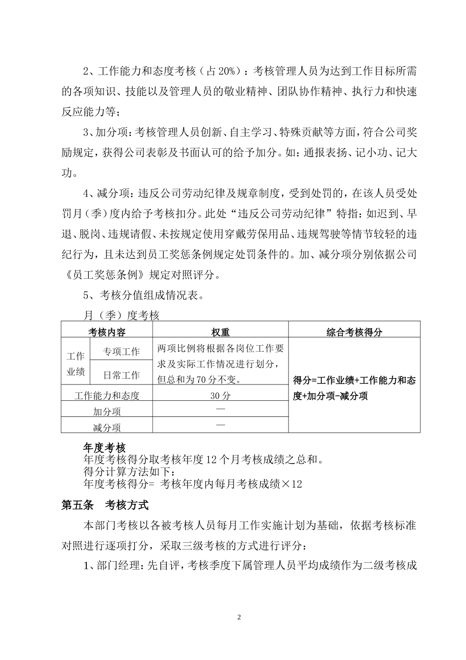 员工绩效考核实施细则.doc_第2页