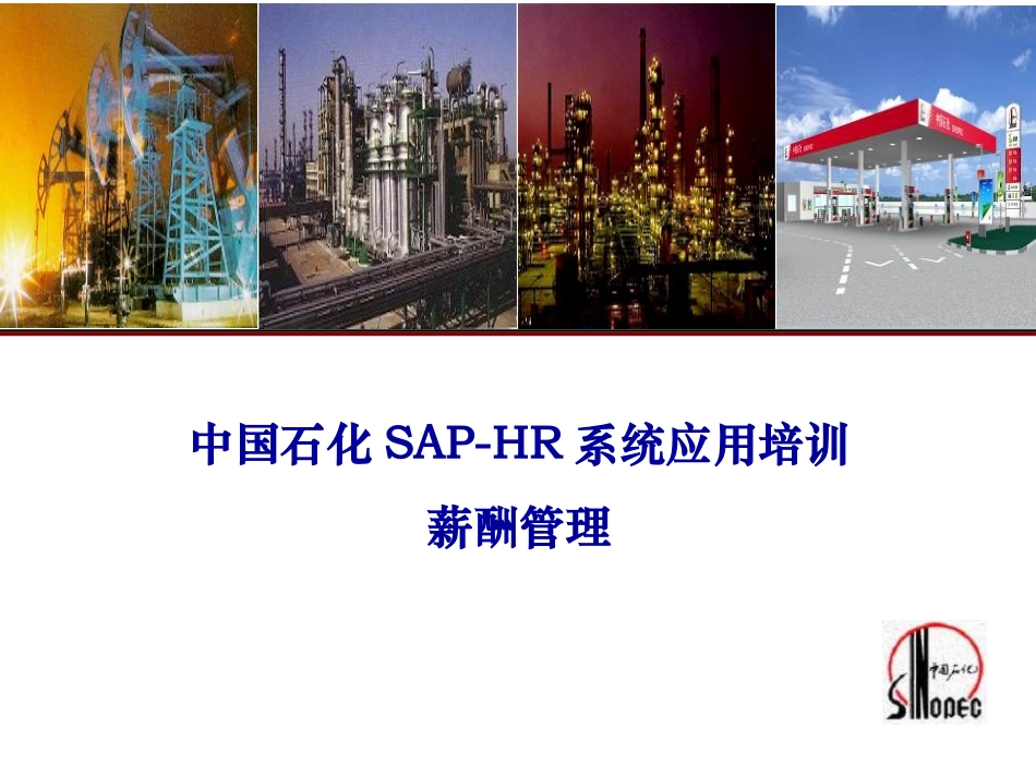 中国石化SAP-HR系统功能培训(薪酬、人工成本培训).ppt_第1页