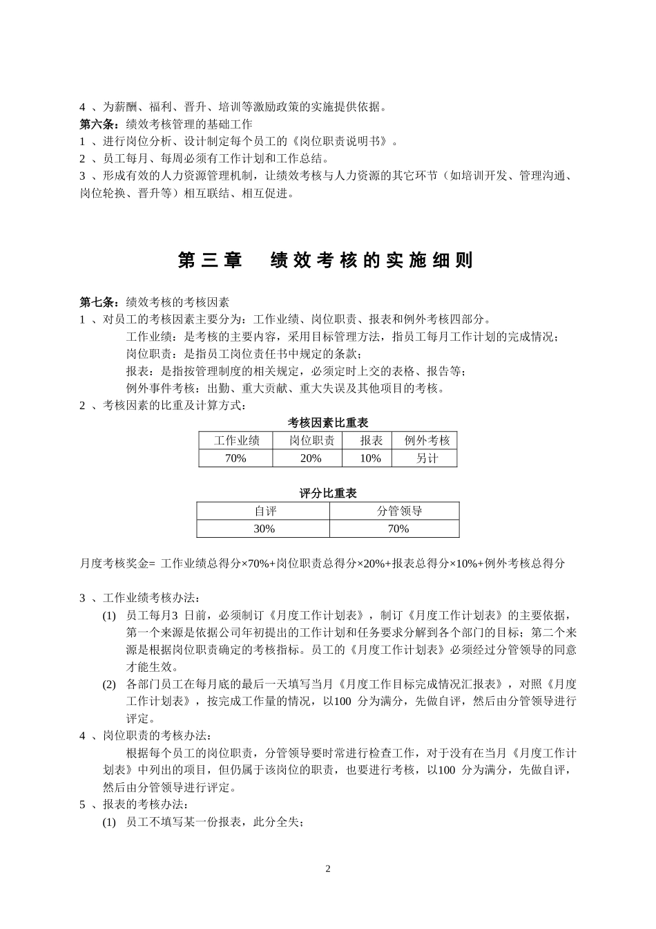 中小型企业绩效考核方案(实例).doc_第2页