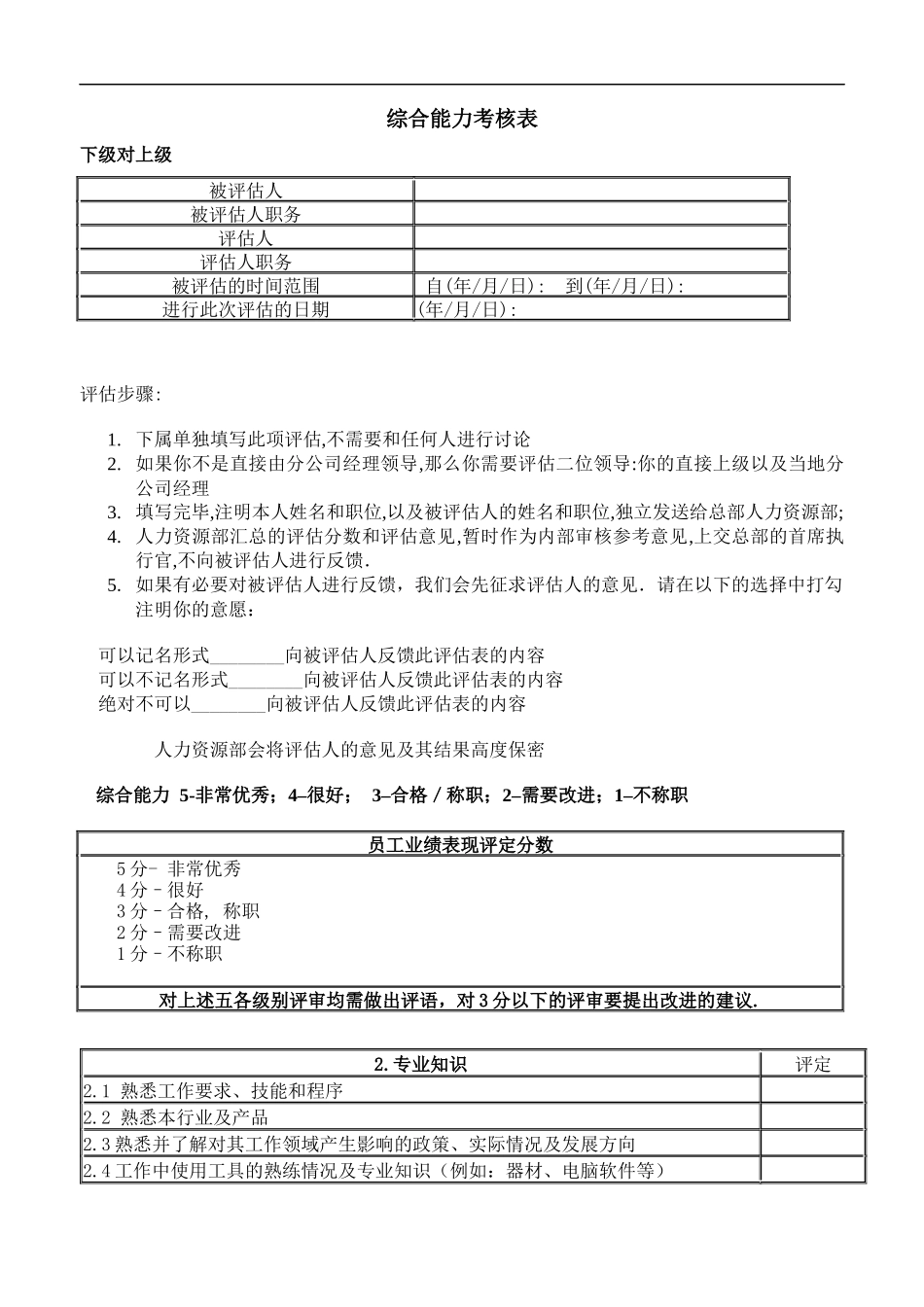 综合能力考核表.docx_第1页