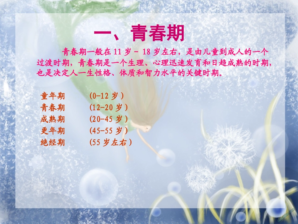 初中心理健康鄂教版七年级第五课 在变化中成长——青春期生理卫生知识.pptx_第3页