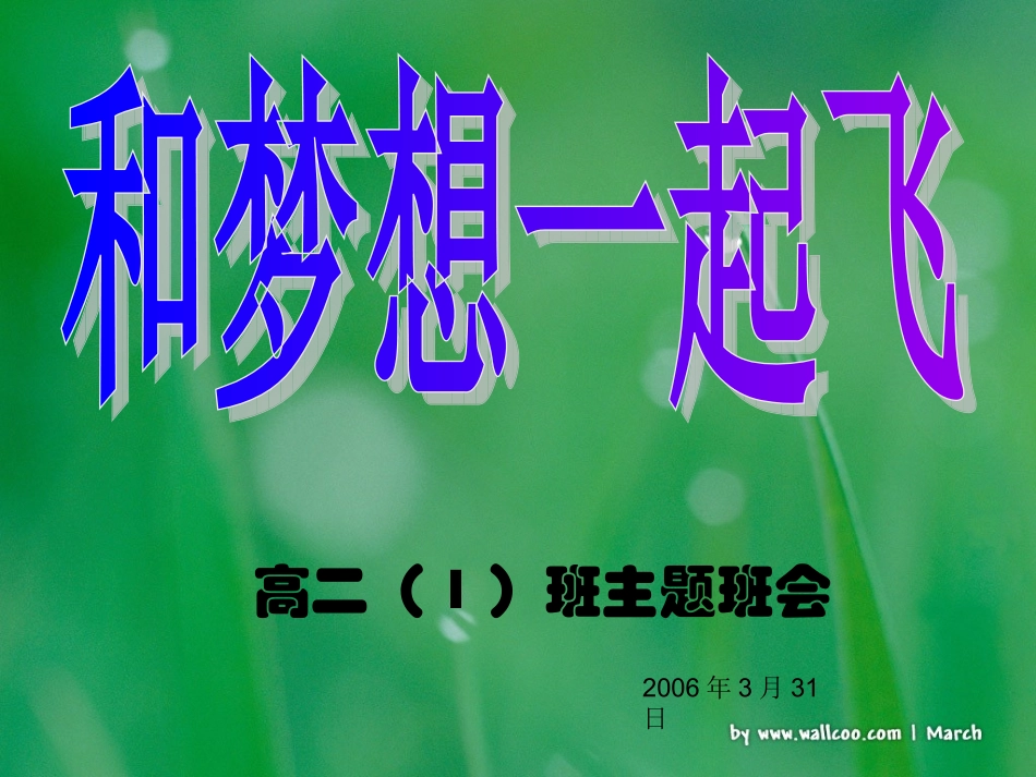 和梦想一起飞.ppt_第1页