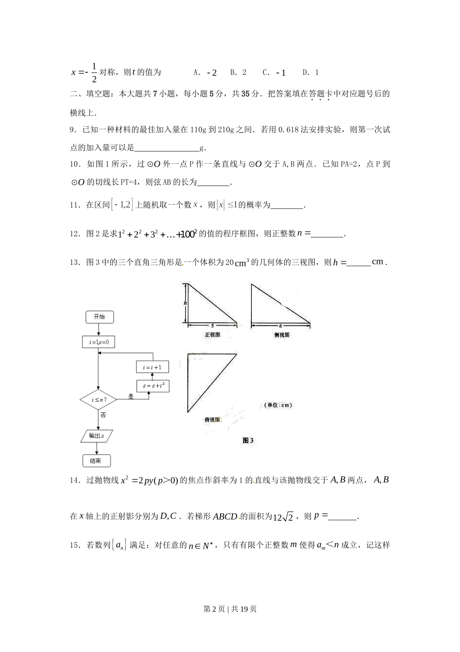 2010年高考数学试卷（理）（湖南）（解析卷） .doc_第2页