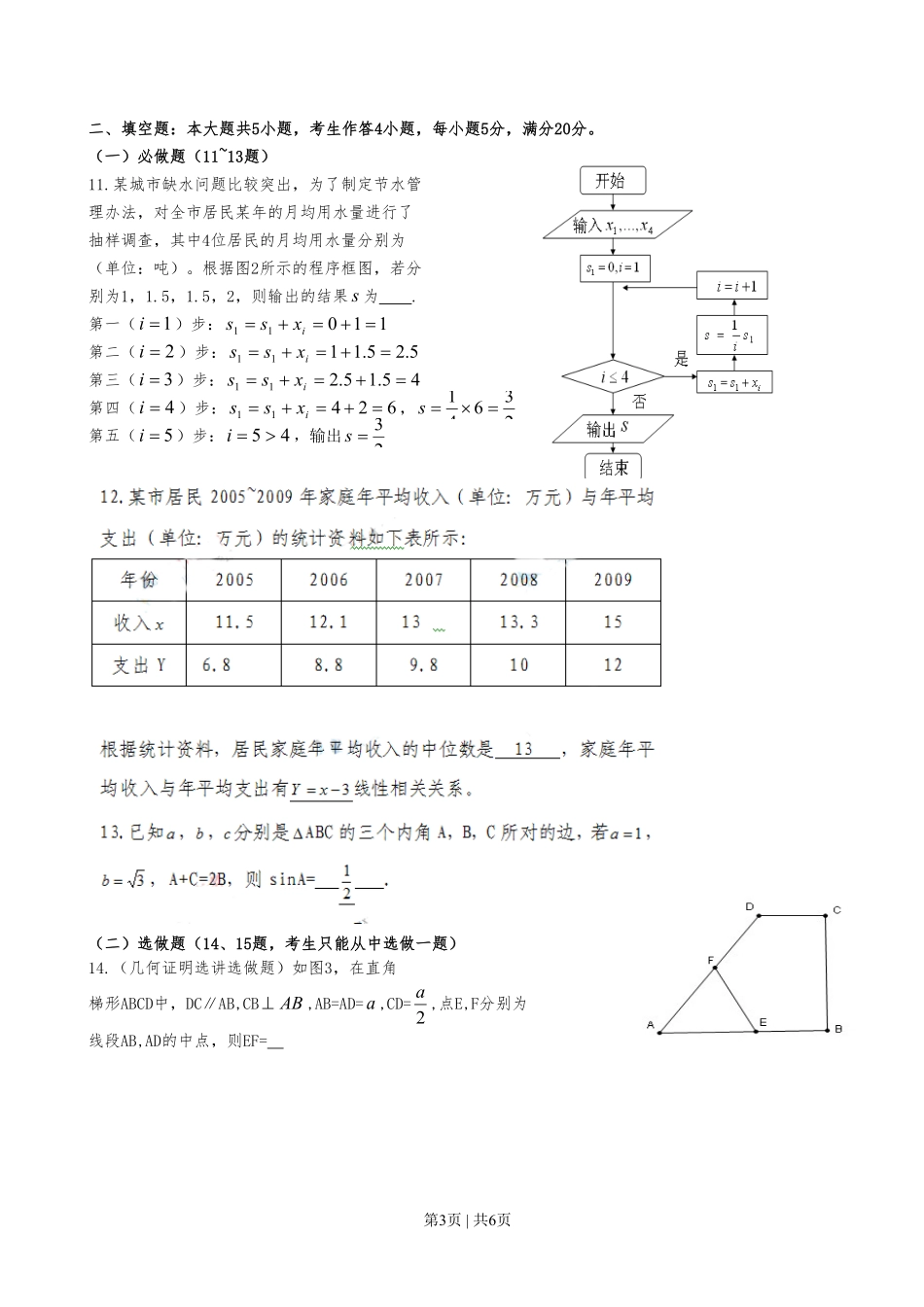 2010年高考数学试卷（文）（广东）（空白卷）.pdf_第3页