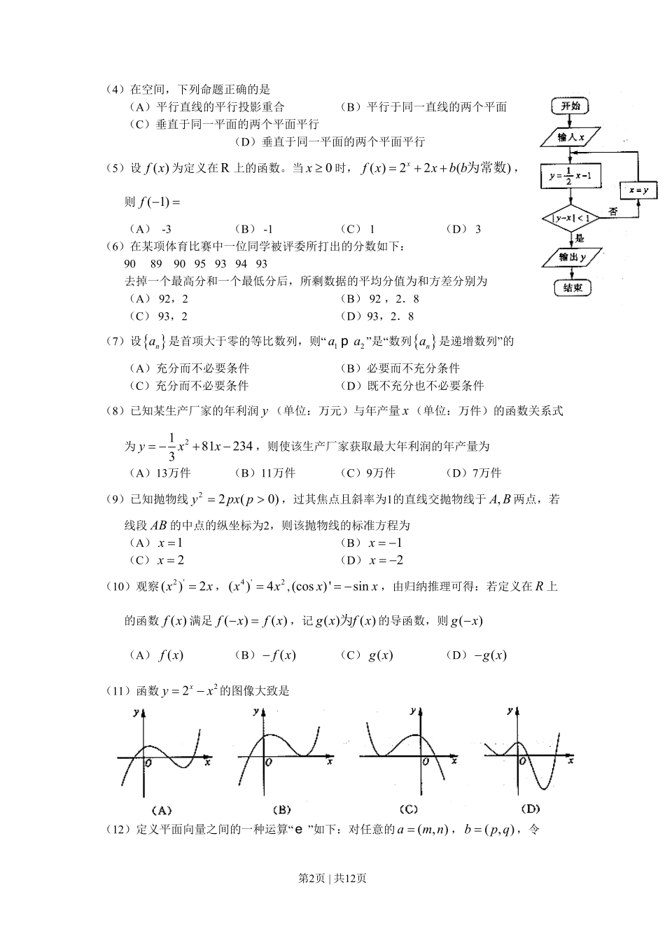 2010年高考数学试卷（文）（山东）（解析卷）.pdf_第2页