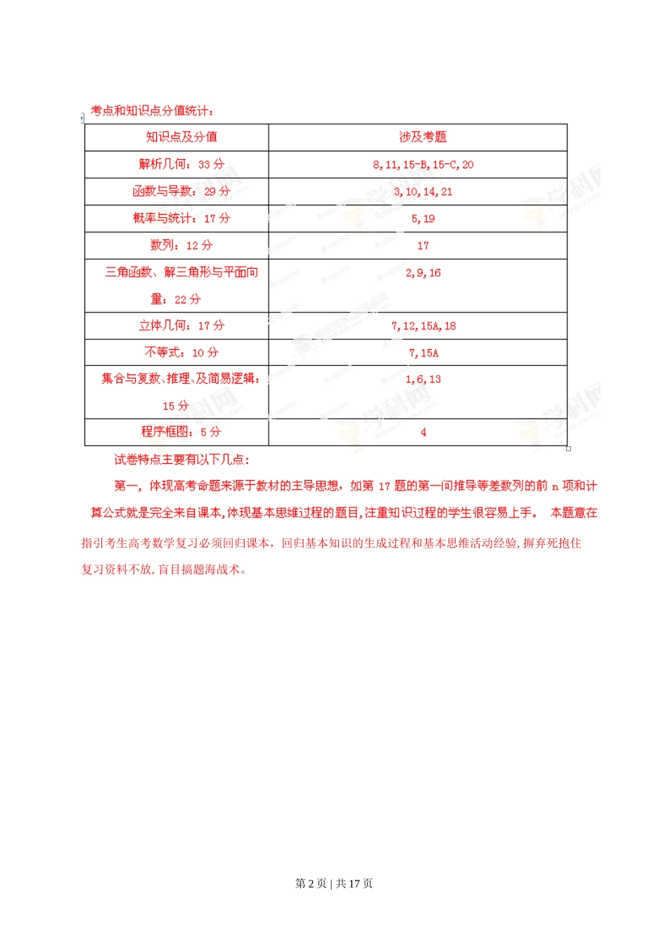 2013年高考数学试卷（文）（陕西）（解析卷）.doc_第2页