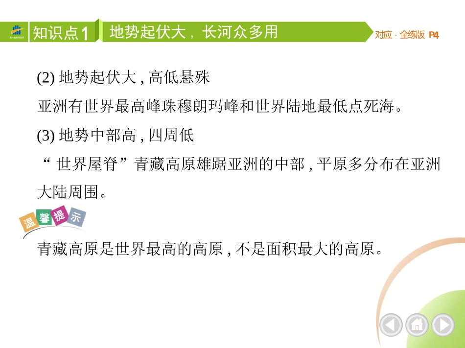 【七年级下册地理人教版】53同步资料 第六章　我们生活的大洲——亚洲 第二节　自然环境.pptx_第3页