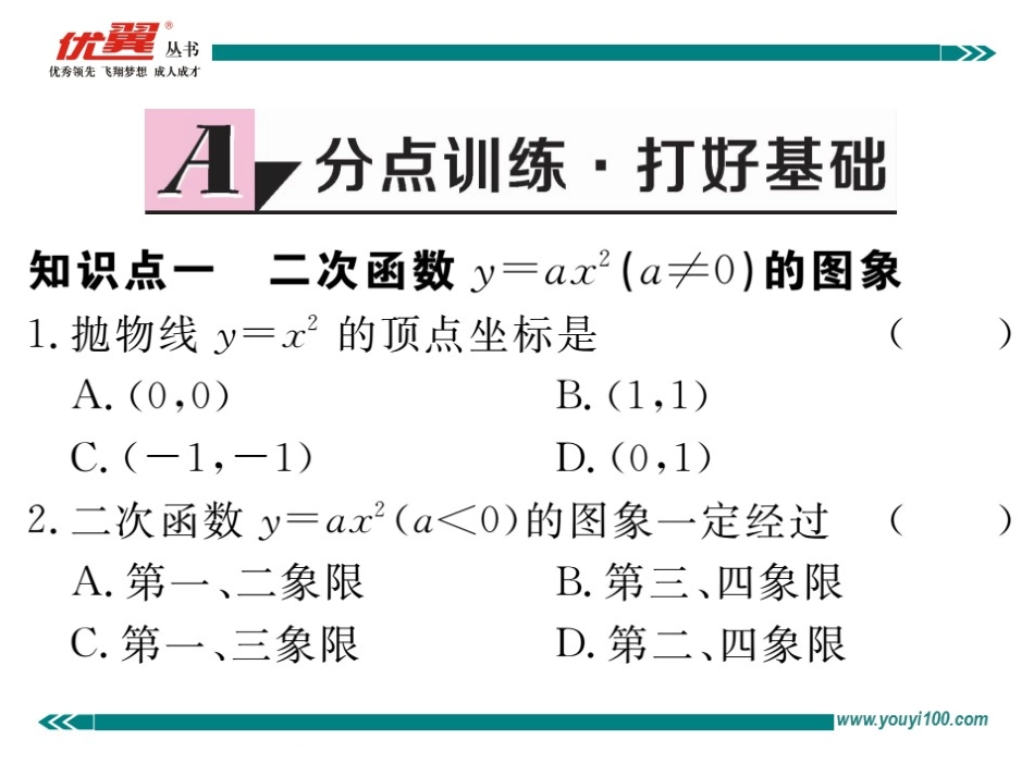 22.1.2 二次函数y=ax2的图象和性质.ppt_第2页