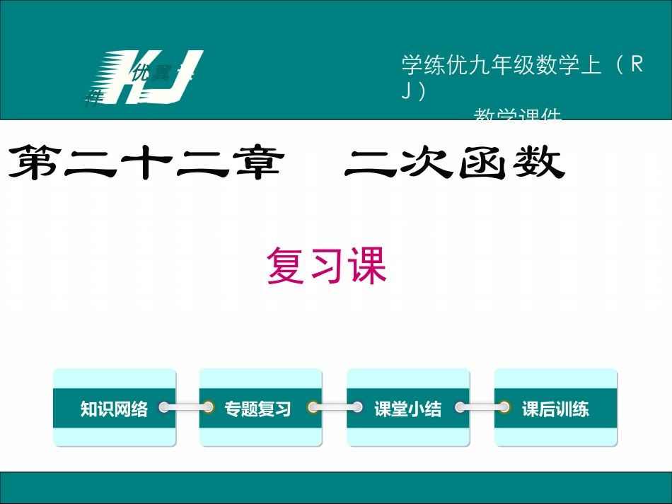 第二十二章二次函数复习课件.ppt_第1页