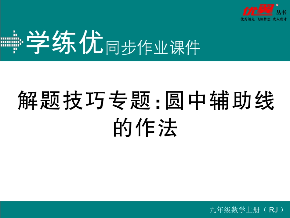 解题技巧专题：圆中辅助线的作法.ppt_第1页