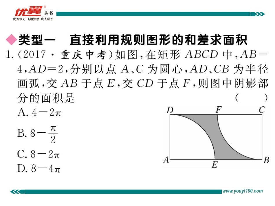 解题技巧专题：圆中求阴影部分的面积.ppt_第2页